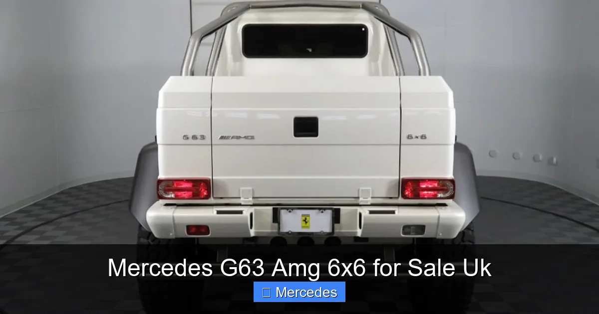 Mercedes G63 Amg 6x6 for Sale Uk