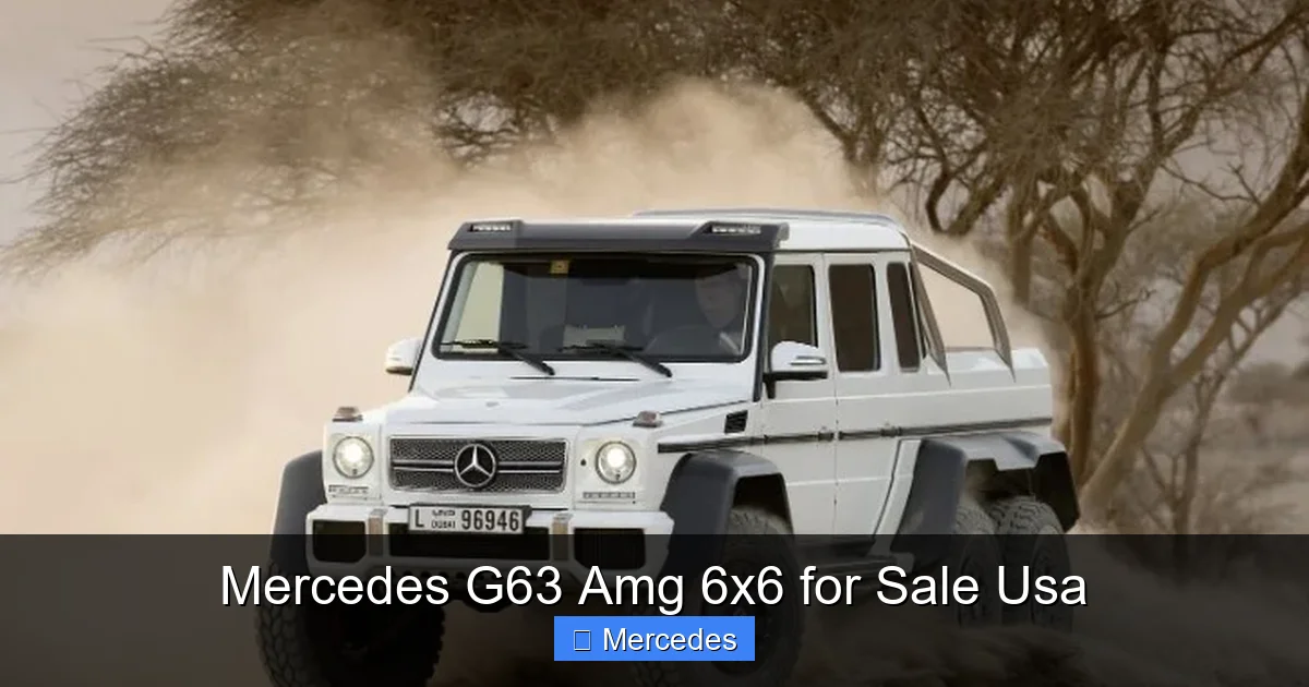 Mercedes G63 Amg 6x6 for Sale Usa