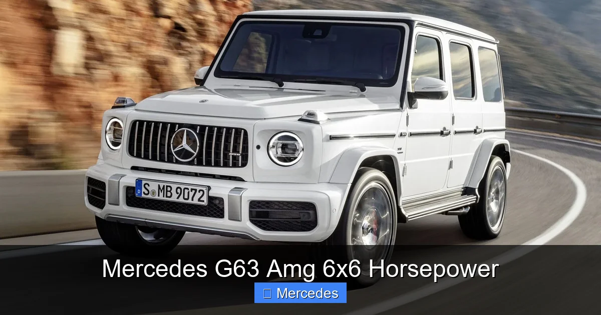 Mercedes G63 Amg 6x6 Horsepower