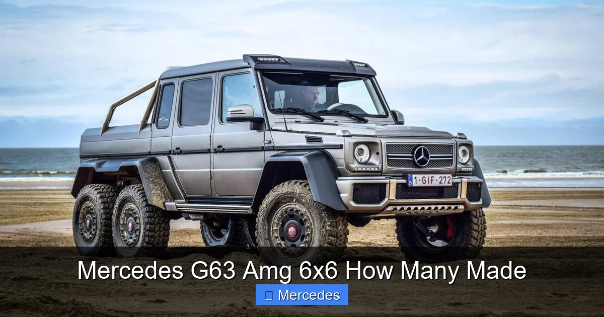 Mercedes G63 Amg 6x6 How Many Made