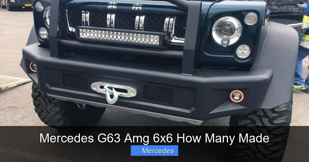 Mercedes G63 Amg 6x6 How Many Made