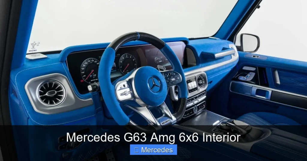 Mercedes G63 Amg 6x6 Interior