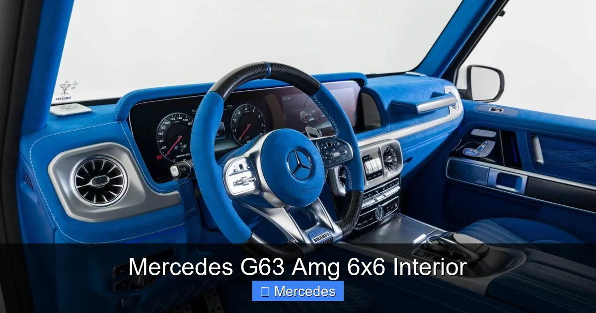 Mercedes G63 Amg 6x6 Interior