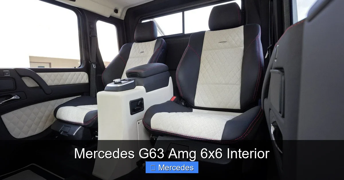 Mercedes G63 Amg 6x6 Interior
