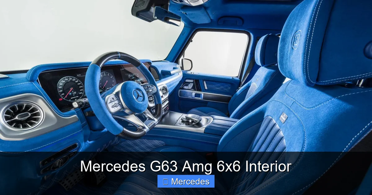Mercedes G63 Amg 6x6 Interior