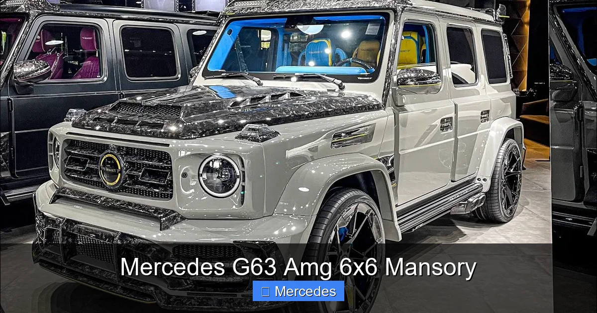 Mercedes G63 Amg 6x6 Mansory
