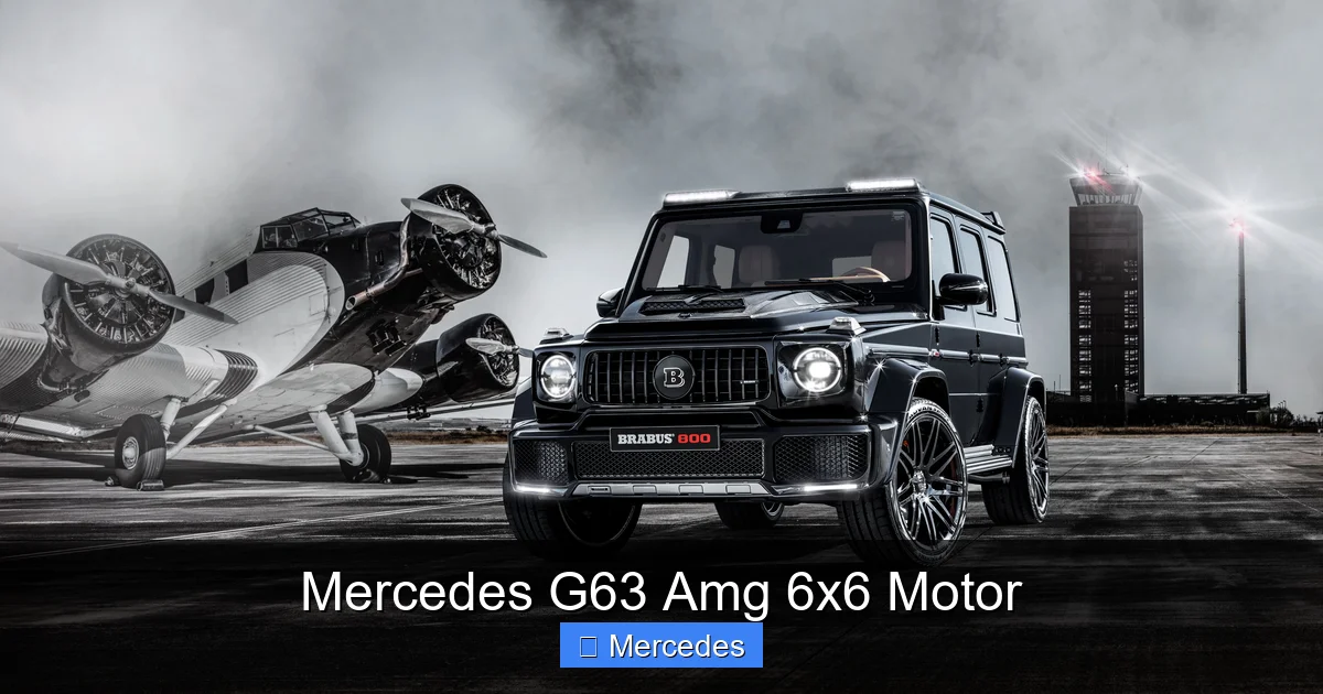 Mercedes G63 Amg 6x6 Motor