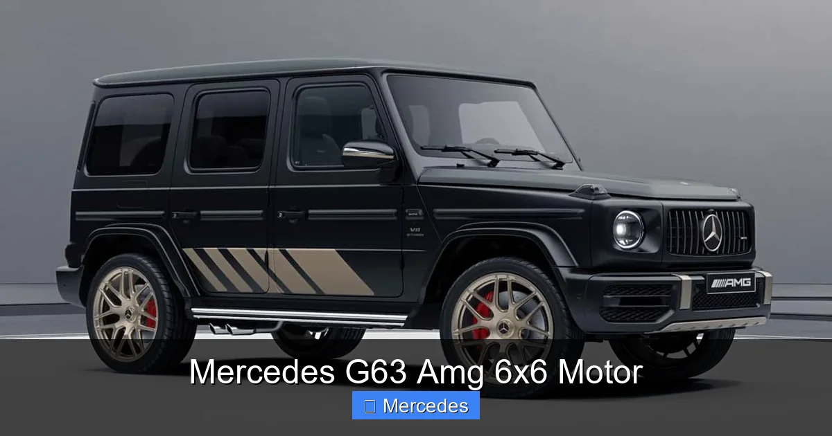 Mercedes G63 Amg 6x6 Motor