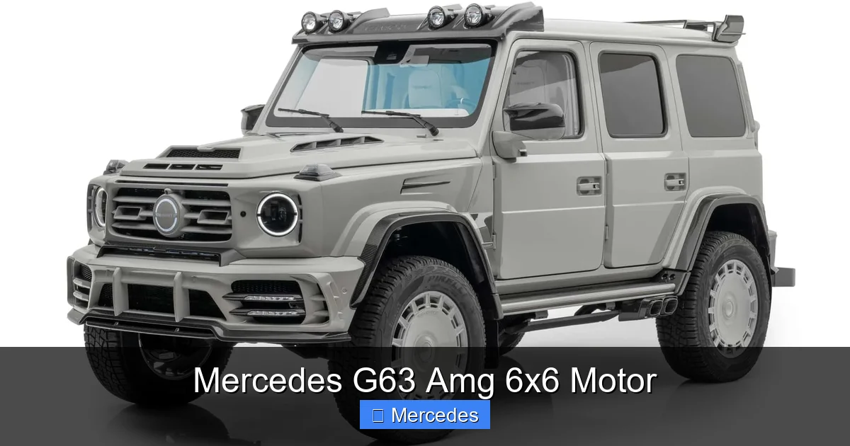Mercedes G63 Amg 6x6 Motor