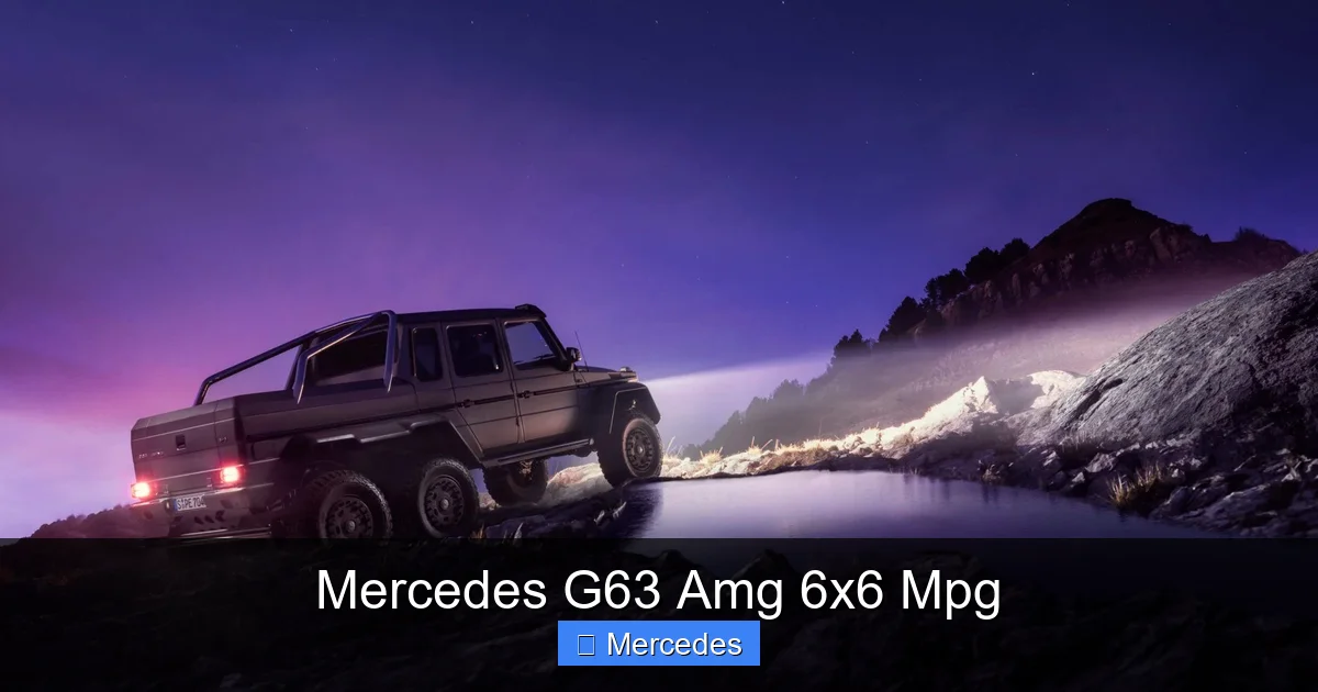Mercedes G63 Amg 6x6 Mpg