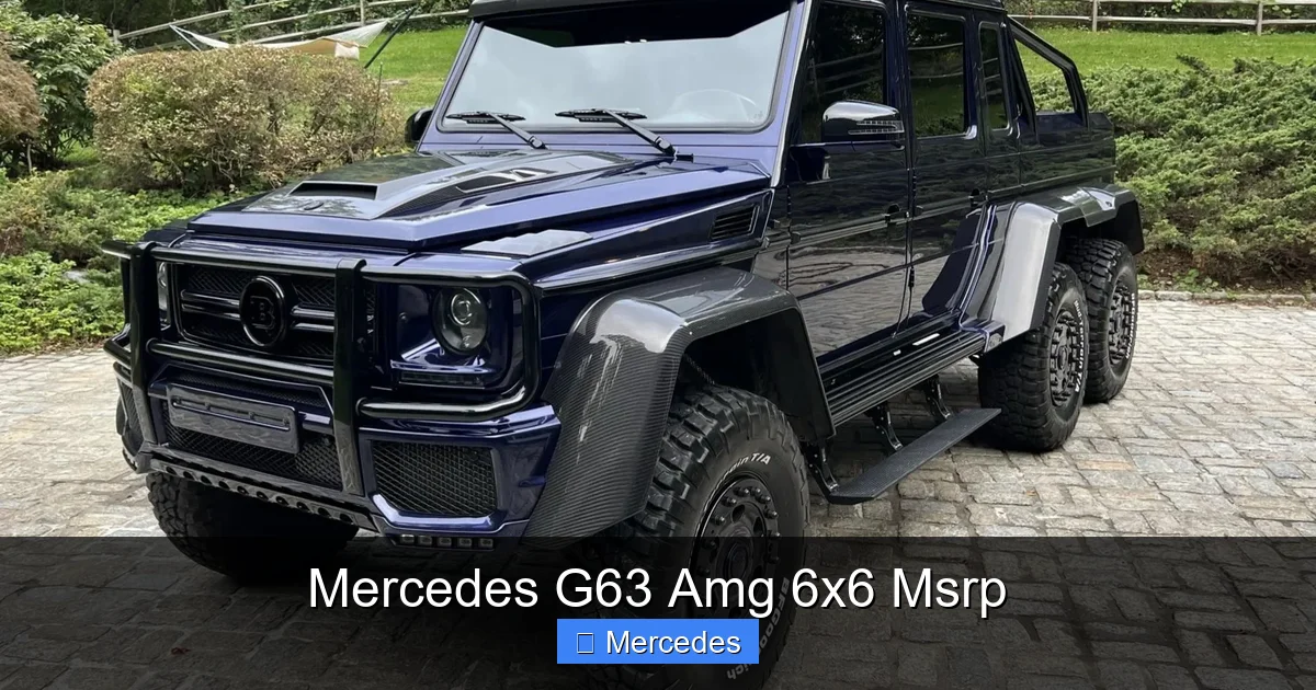 Mercedes G63 Amg 6x6 Msrp