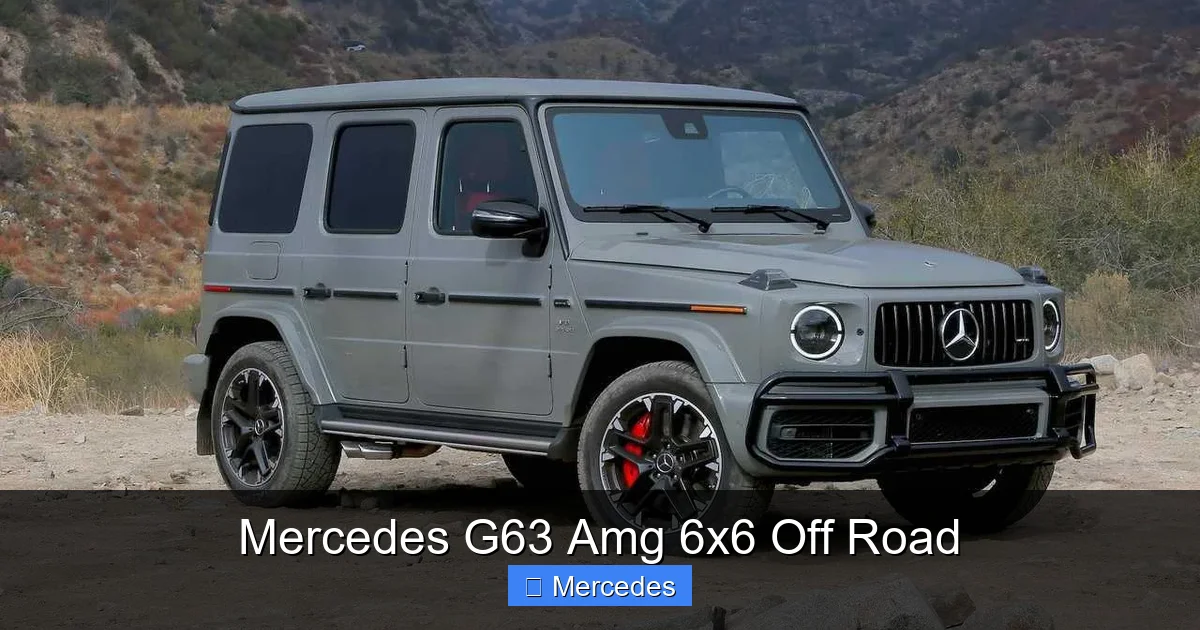 Mercedes G63 Amg 6x6 Off Road