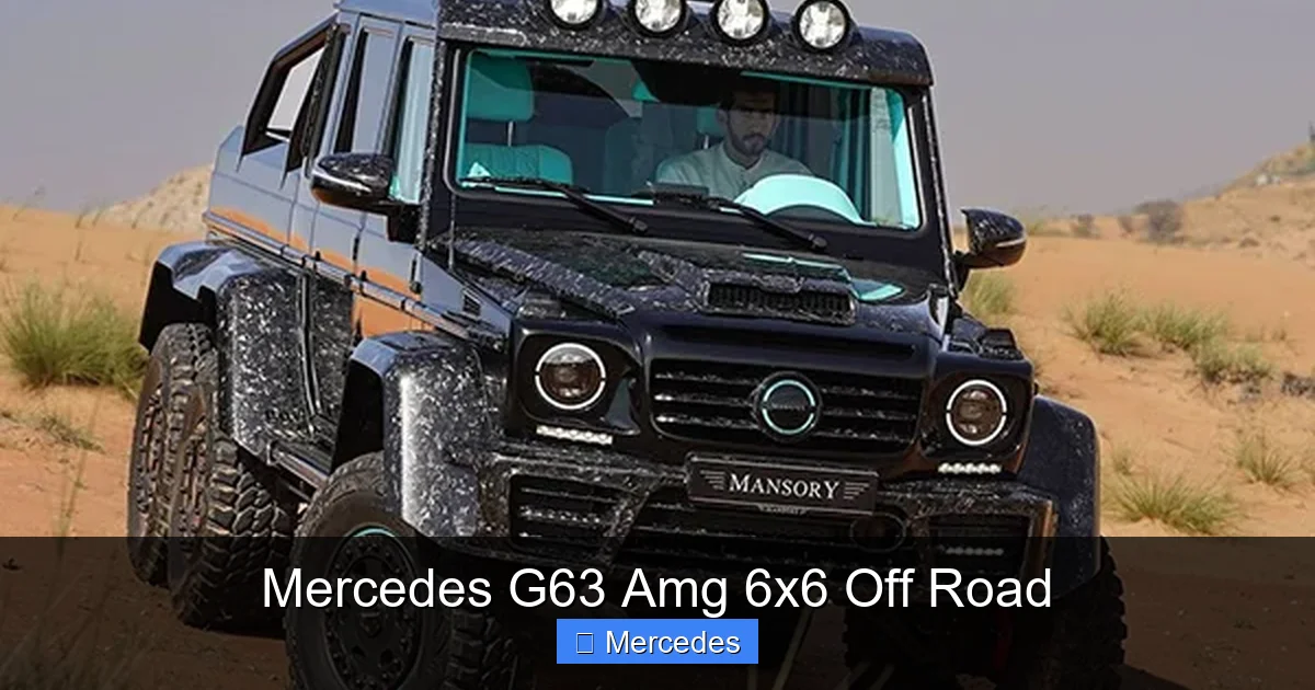 Mercedes G63 Amg 6x6 Off Road