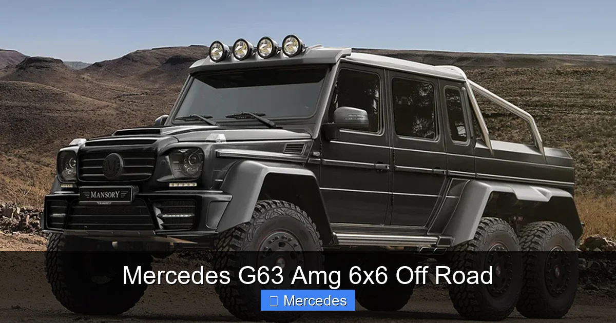 Mercedes G63 Amg 6x6 Off Road