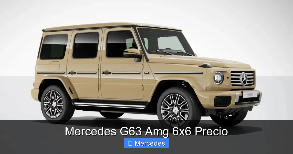 Mercedes G63 Amg 6x6 Precio