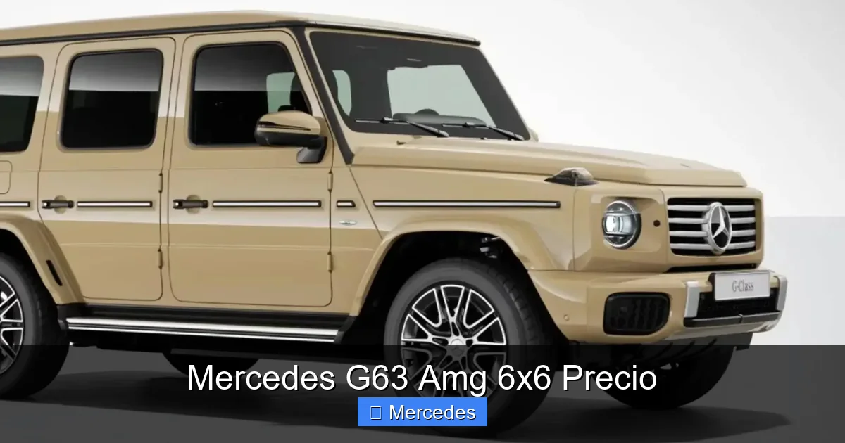 Mercedes G63 Amg 6x6 Precio