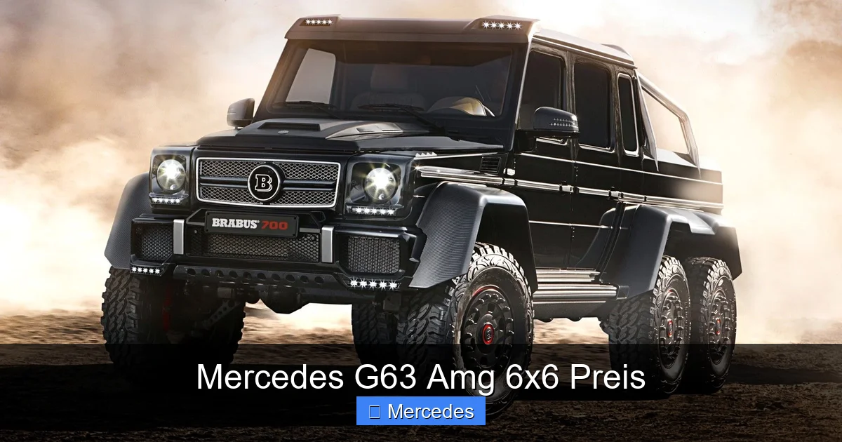 Mercedes G63 Amg 6x6 Preis