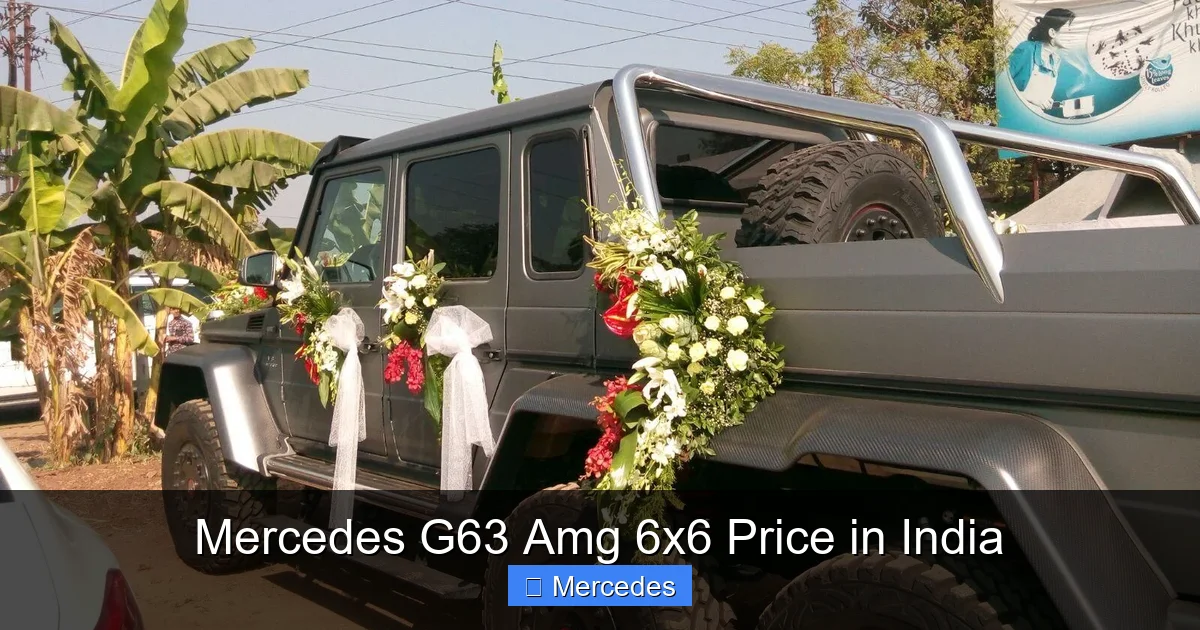 Mercedes G63 Amg 6x6 Price in India
