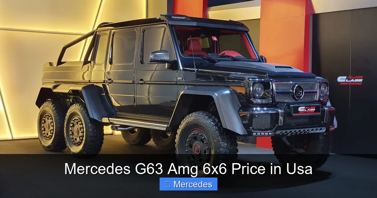 Mercedes G63 Amg 6x6 Price in Usa