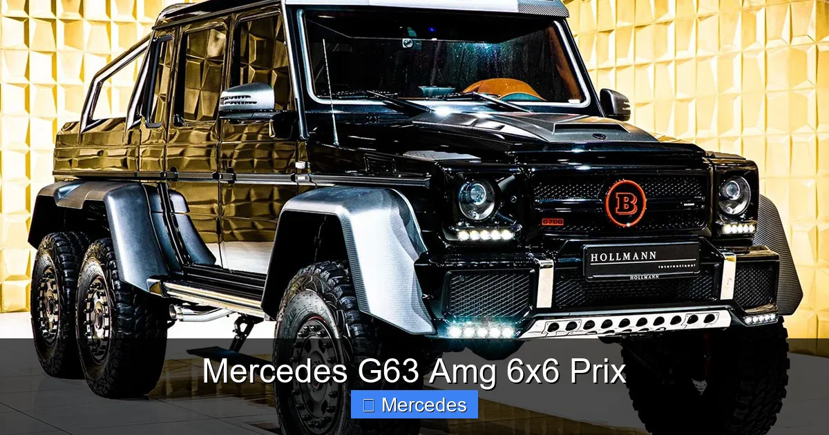 Mercedes G63 Amg 6x6 Prix