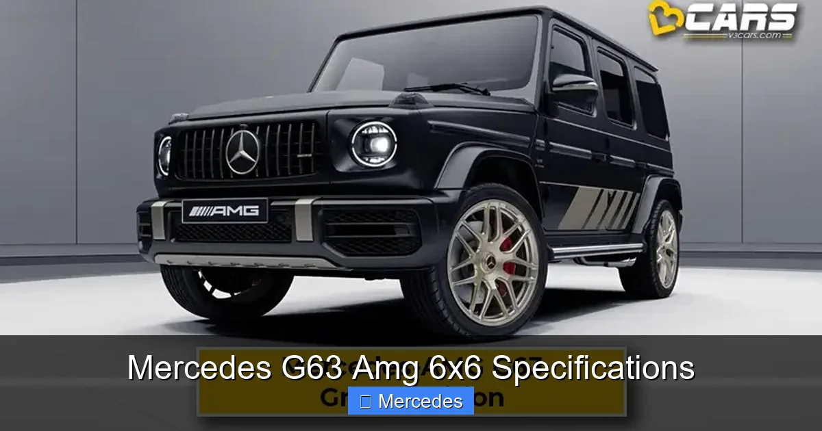 Mercedes G63 Amg 6x6 Specifications