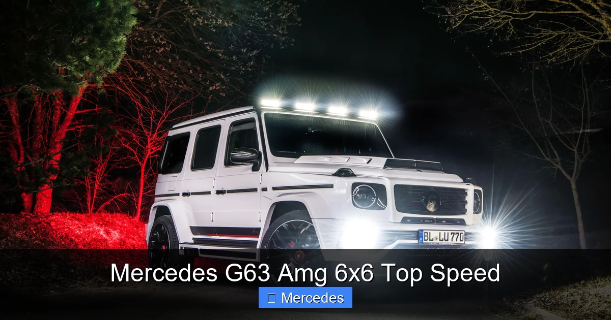 Mercedes G63 Amg 6x6 Top Speed