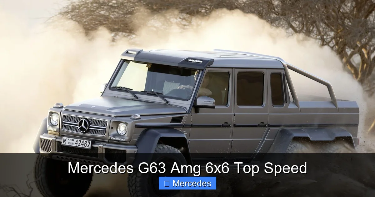 Mercedes G63 Amg 6x6 Top Speed