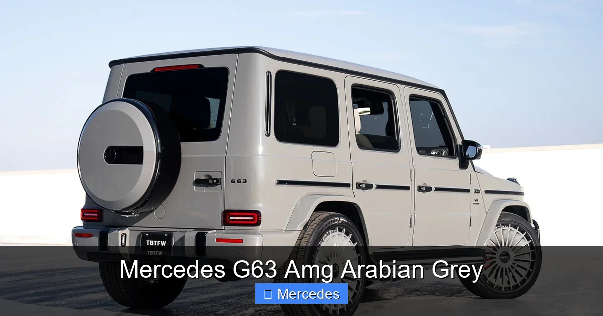 Mercedes G63 Amg Arabian Grey