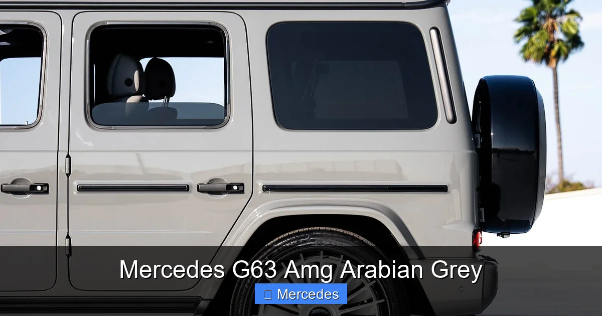 Mercedes G63 Amg Arabian Grey
