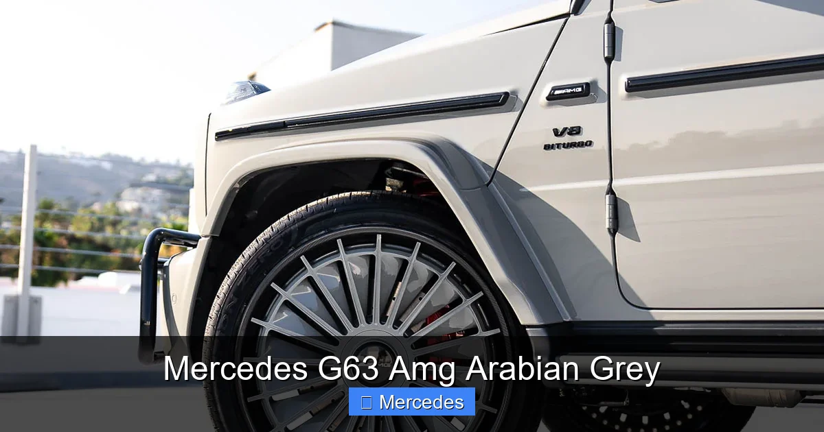Mercedes G63 Amg Arabian Grey