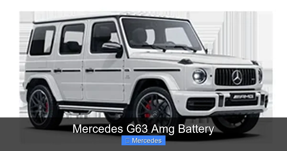 Mercedes G63 Amg Battery