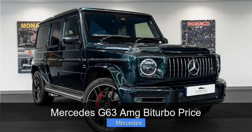Mercedes G63 Amg Biturbo Price