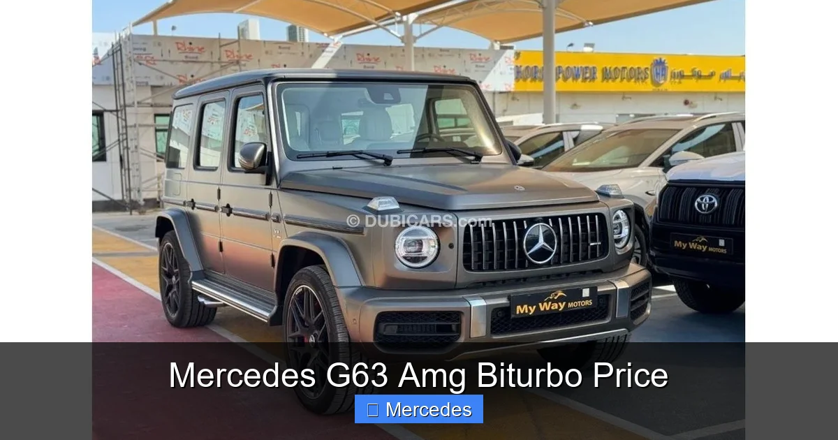 Mercedes G63 Amg Biturbo Price