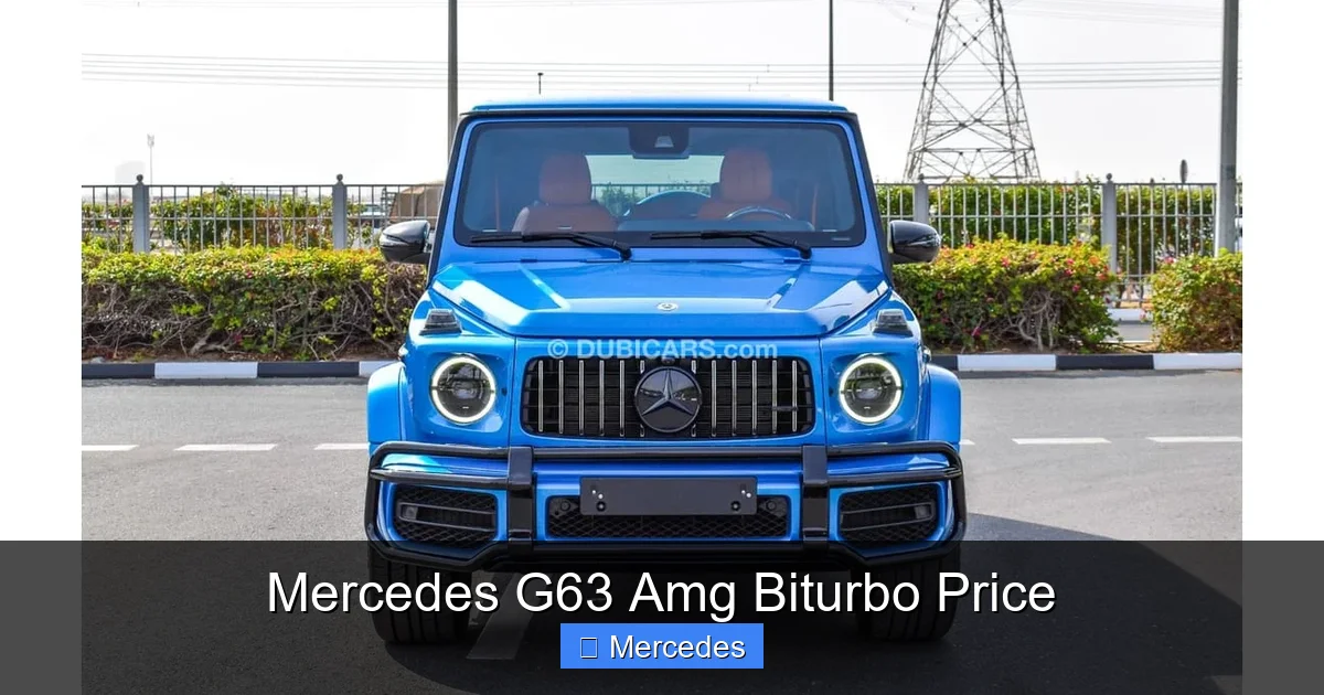 Mercedes G63 Amg Biturbo Price