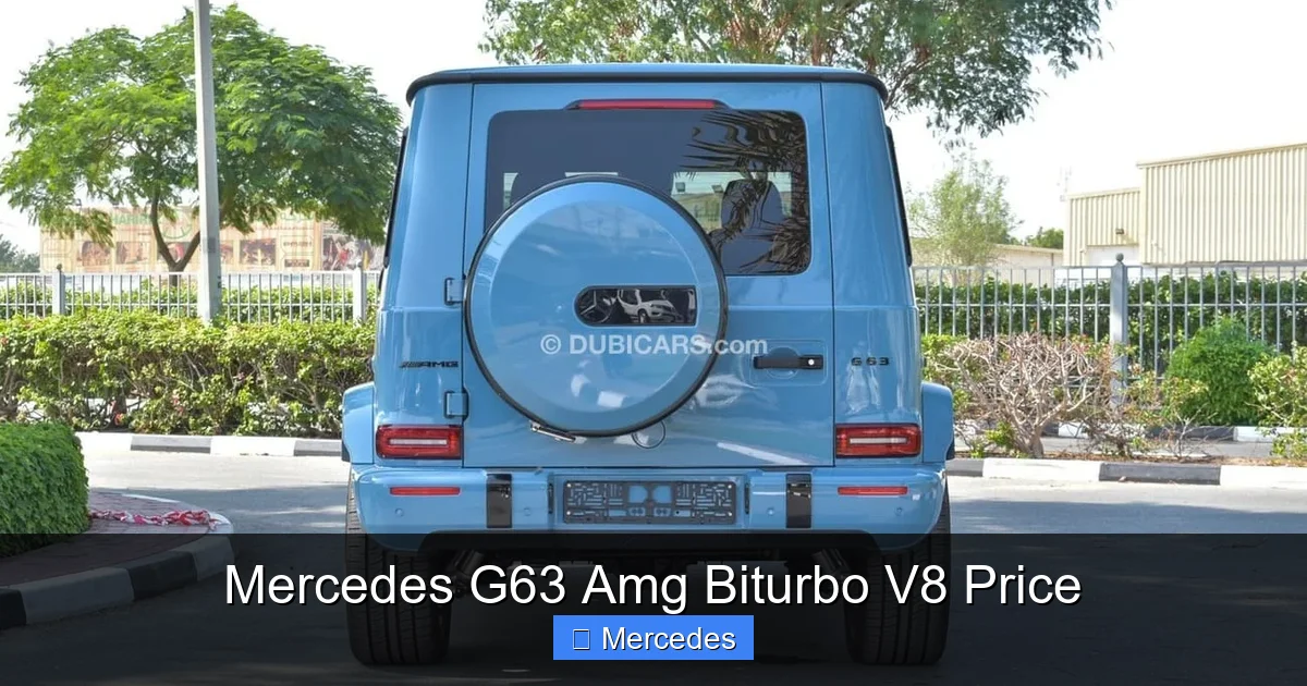 Mercedes G63 Amg Biturbo V8 Price