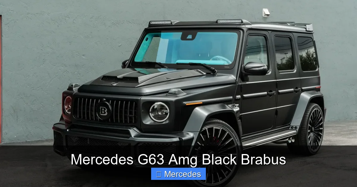 Mercedes G63 Amg Black Brabus