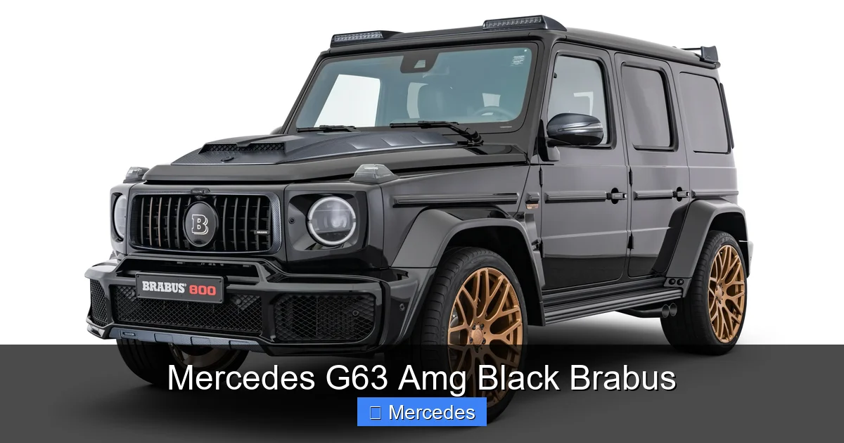 Mercedes G63 Amg Black Brabus