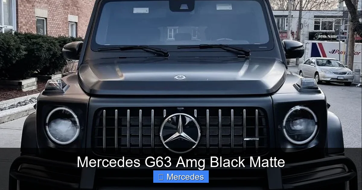 Mercedes G63 Amg Black Matte
