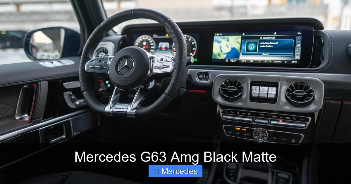 Mercedes G63 Amg Black Matte