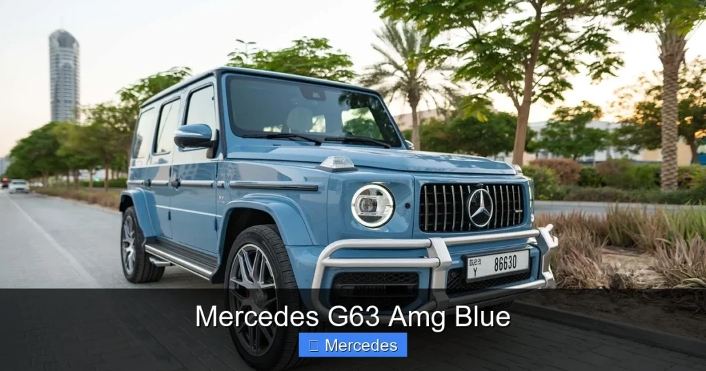Mercedes G63 Amg Blue