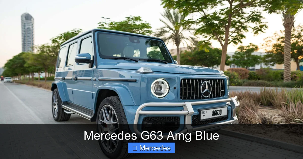 Mercedes G63 Amg Blue