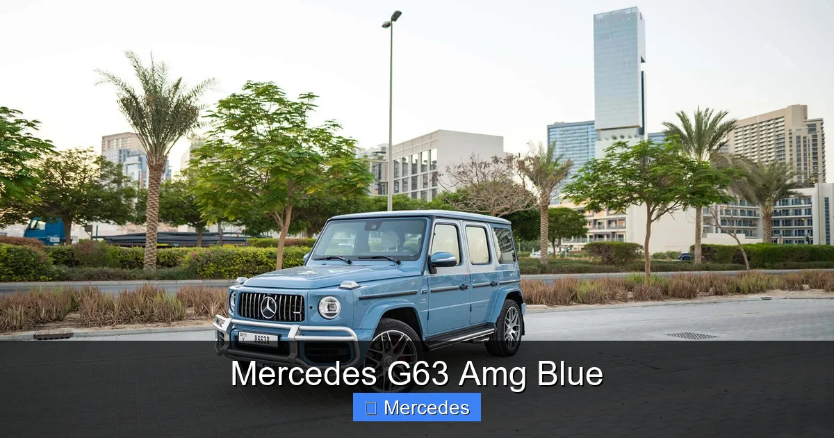 Mercedes G63 Amg Blue