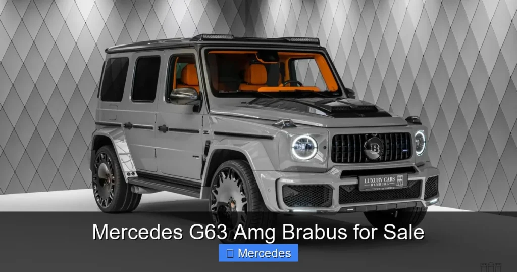 Mercedes G63 Amg Brabus for Sale
