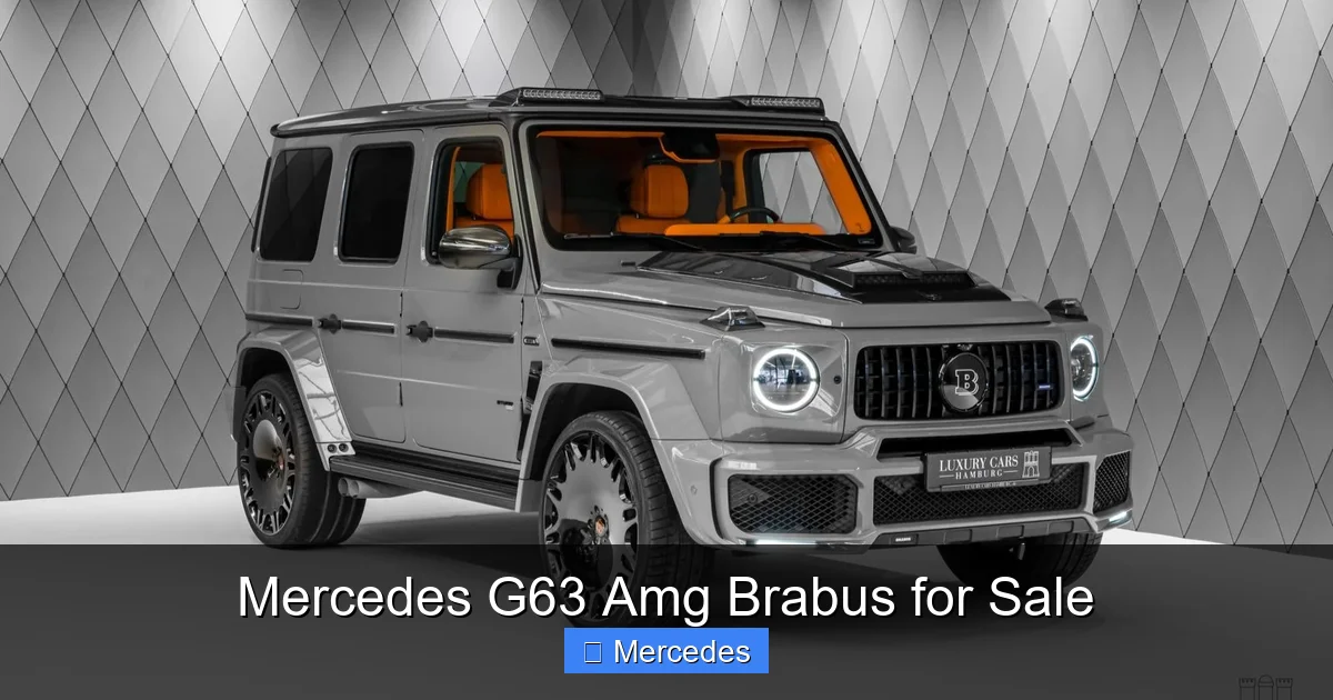 Mercedes G63 Amg Brabus for Sale