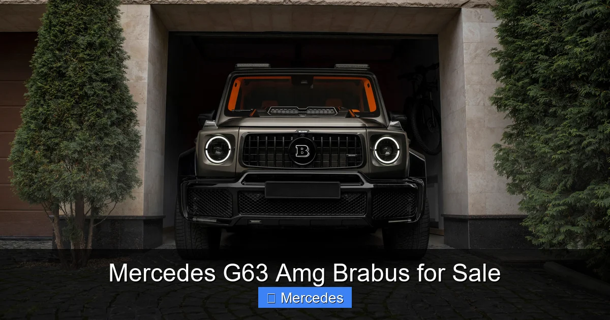 Mercedes G63 Amg Brabus for Sale