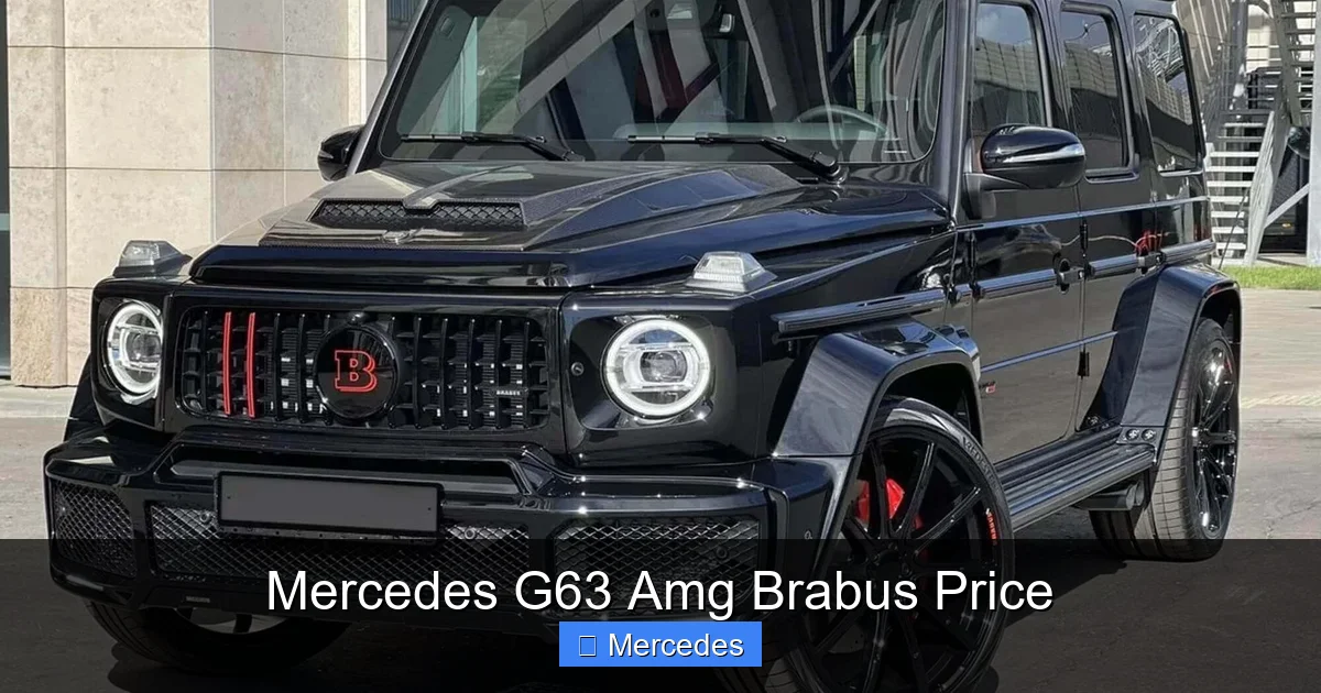 Mercedes G63 Amg Brabus Price