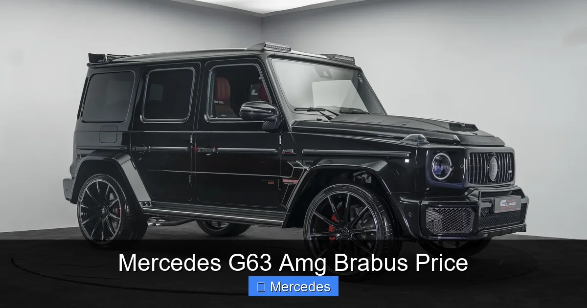 Mercedes G63 Amg Brabus Price
