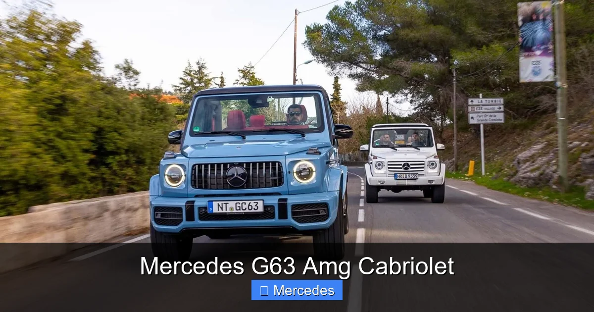 Mercedes G63 Amg Cabriolet