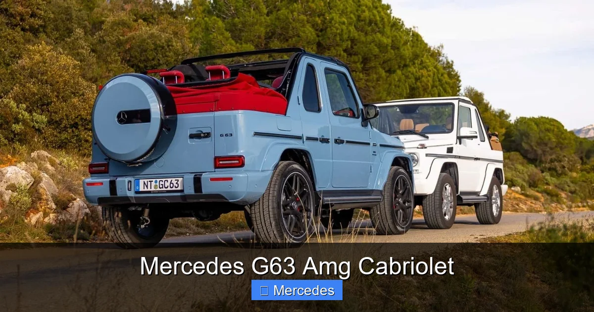 Mercedes G63 Amg Cabriolet