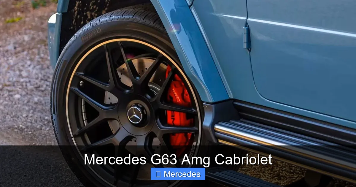 Mercedes G63 Amg Cabriolet
